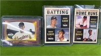 3-MONARCH '50s-'61 MLB BATTING & HOME RUN LEADERS