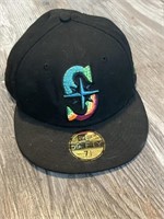 New Era Seattle Mariners 7 1/2 Size Flat Bill Hat