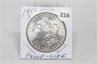 1881 S PL Morgan Silver Dollar