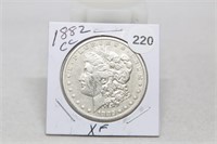 1882 CC XF Morgan Silver Dollar