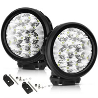 Auxbeam Round LED Driving Lights, 7 Inch Offroad