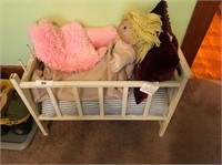 Doll Cradle with Cabbage Patch Doll