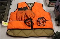 New Insulated Vest, Gloves, Ice Cleats