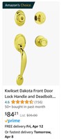 Kwikset Dakota Front Door Lock Handle and Deadbolt