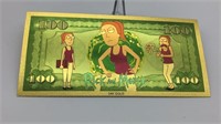 Rick and Morty Gold Bill