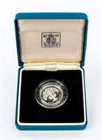 Coin 1987 United Kingdom .925 Silver Proof in Case