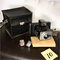 Vintage Polaroid Land Camera and Case