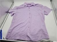 Men's Button-Down Short Sleeve Shirt - L
