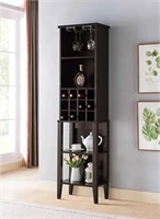 Item Not Inspected-ID USA 29317 Wine Cabinet Red