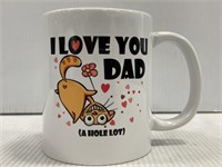 Humorous I love you dad cat coffee mug