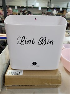 Lint bin for laundry room