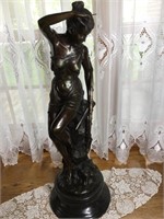 L. Lexie Bronze lady.  Very heavy.  29” tall x