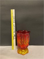 Amberina glass vase