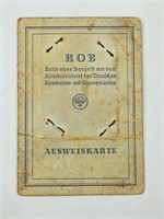1939 GERMAN TRAVEL WITHOUT CASH PHOTO ID