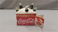 Coca Cola ceramic hinged cooler box