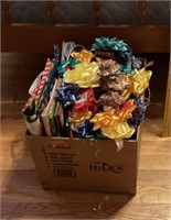 Box Of Gift Bags, Bows & Ribbons