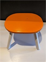 Small Orange footstool / step stool