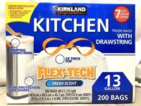 Signature Kitchen Trash Bags With Drawstring