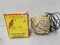 Vintage Chirping Ball Ornament Everglow