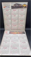 NOS 1983 & 85 CHELSIE / SEABOARD RAILROAD CALENDAR