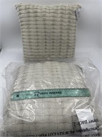 NEW Lot of 2- Brushed Faux Fur Pillow