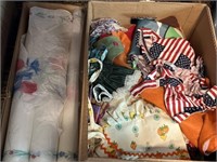 Box of Soft Goods & Tissue Paper