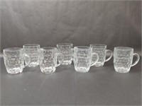 Vintage Press Glassed Beer Mugs