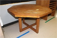 Solid Wood Octagon Shaped Table