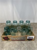 Various sizes of Ball perfect mason jars