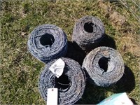 (4) Rolls of  Barbed Wire (New) EACH