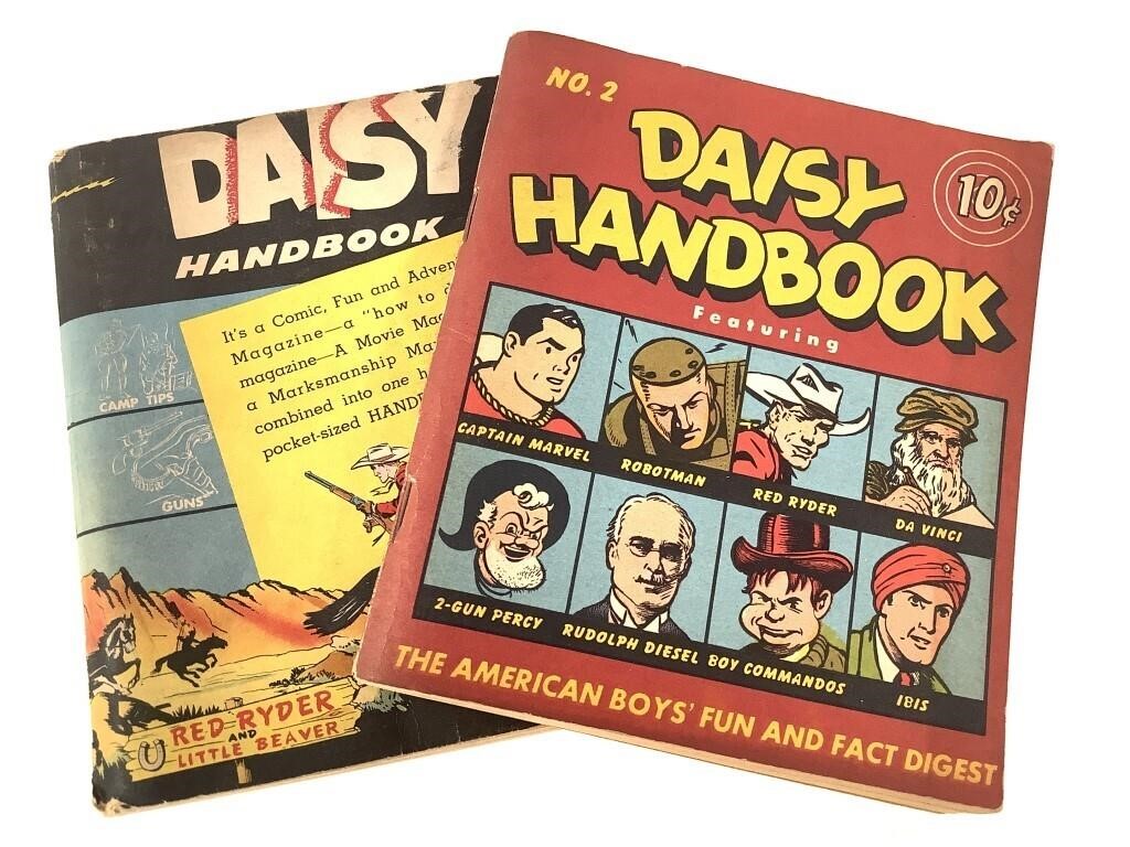 2 Daisy Handbooks 1946-8 Red Ryder, Capt Marvel+