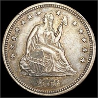 1876-S Seated Liberty Quarter NEARLY UNCIRCULATED