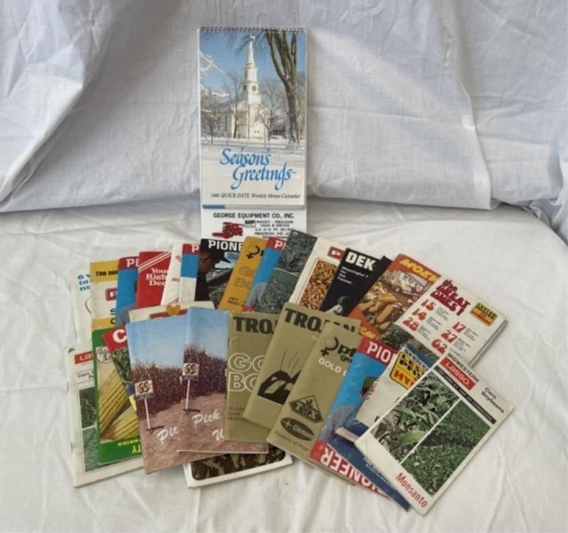 Lg Lot of Vintage Farm Seed Catalogs