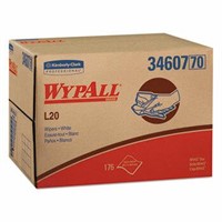 WYPALL L20 Towels, Brag Box, Multi-ply, White, 176