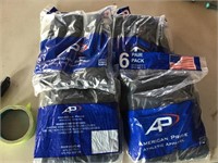 24 pairs of black athletic socks American made