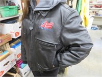 Leather Polaris jacket, large