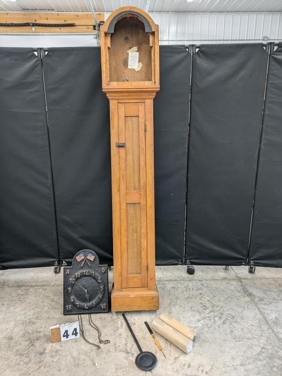 Commemorative Mixed Wood Tall Case Clock
