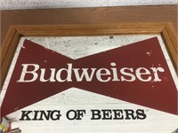 13.5" x 10.5" Framed Budweiser Mirror