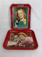 Pair of Collectible Coca Cola Trays