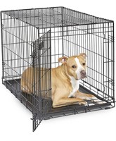ICRATE, DOG CRATE WITH HANGING BOWLS AND COVER