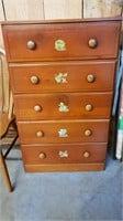 Mid Century Five Drawer Child's Chest of Drawers
