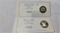 2 sterling silver proof coins