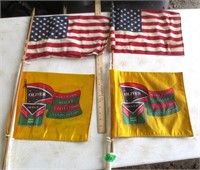 2 Oliver and American flags