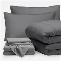 BARE HOME BED-IN-A-BAG 7 PIECE COMFORTER & SHEET