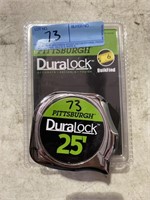 Two Pittsburgh DuraLock 25’ tape measure