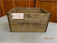 Milk Box Wooden 19" x 13" x 11"