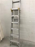 6 Ft. Aluminum Step Ladder/ Ext. Ladder Combo.