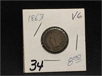 1863Â Indian Head Penny