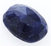 Loose Gemstone - 7.30Ct Oval Cut Natural Blue Saph