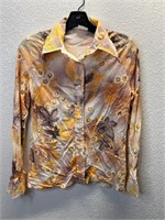 Vintage Shirt Accent Femme Fall Pearl Snap Shirt